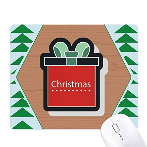 Tapis de souris Noël cartoon sapin vert tapis caoutchouc pour ordinateur