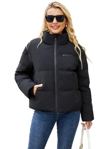 Womens Winter Coats Waterproof Ski Jacket with Hood for Rain Snow Outdoors Windproof Warm Jacket Unisex Coat