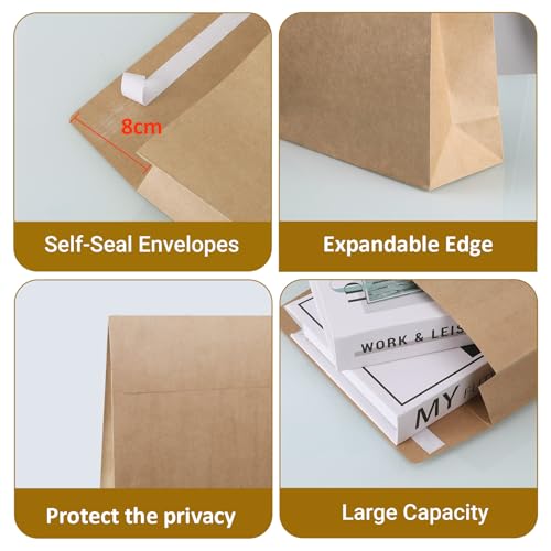 Enveloppes à soufflet en papier manille pour protéger vos grands documents du pli