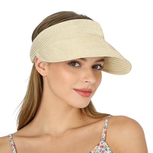 Sombrero de playa para mujer Oweisong verano packable miniatura 1
