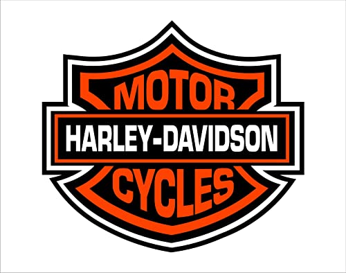 Autocollant en vinyle Harley Davidson 10 cm de large x 9 cm de haut