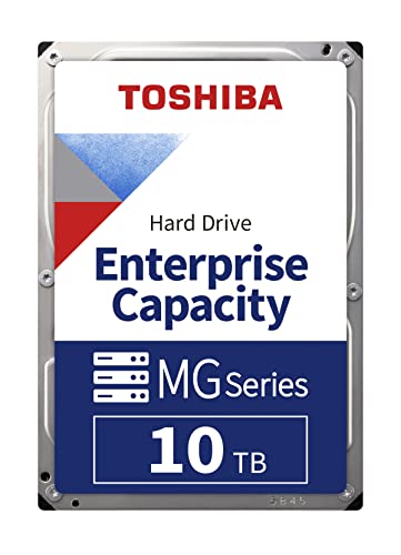 Image of Toshiba 10TB SATA 6 Gb/s MG06ACA10TE HDEPV10GFA51 3.5 Inch FW 4304 512e 256MB 7200 RPM SIE NAS Enterprise Class 24/7 HDD Hard Disk Drive for Dell HP Lenovo Supermicro and Other Systems