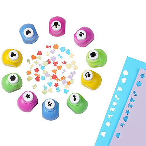 Paper Craft Punches-Hole Puncher Single,Hole Punch Shapes, Hole Puncher For Crafts, Set of 10 Small Hole Punch,Tiny Hole Punch, Paper Puncher for Crafting for Scrapbooking Craft supplies & paper craft