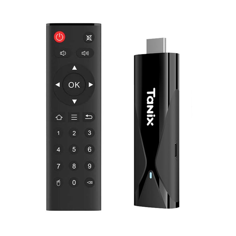 Android TV Stick 4K 16GB WiFi5 2.4G/5.8Ghz BT5.0 Control de Voz Smart TV Stick Home Player (Number)