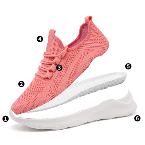 Image of Womens Running Shoes Lightweight Comfortable Walking Fashion Gym Sneakers Non Slip Workout Tennis Shoes