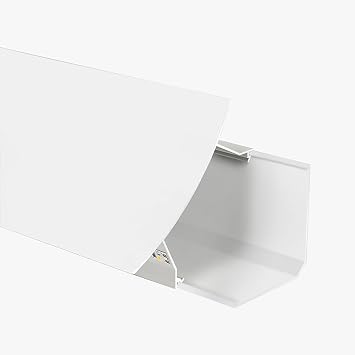 Aluminum Ceiling Trim Molding,Wall Corner or Ceiling Light Profile Decor,Aluminum Channel for LED Strips for Ceiling Living Room Bedroom