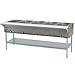 Eagle Group HT5-NG Hot Food Table 5 Wells 79 Length Galvanized Undershelf and Legs Natural Gas