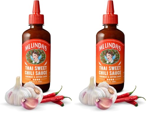 Image of Melinda's Thai Sweet Chili - Sweet and Mild Asian Chili Sauce Made with Whole Fresh Ingredients - Gourmet Hot & Dipping Sauce - Keto Friendly - 12oz, 2 Pack