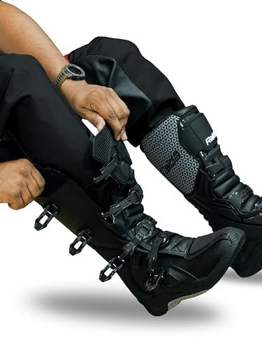 Image of Raida Trailcraft Off-Road Pants | MX & Trail Ride | Lightweight | Abrasion-resitant Fabric | Heat Sheild Panel | (in, Alpha, 4XL, Black /Hiviz)