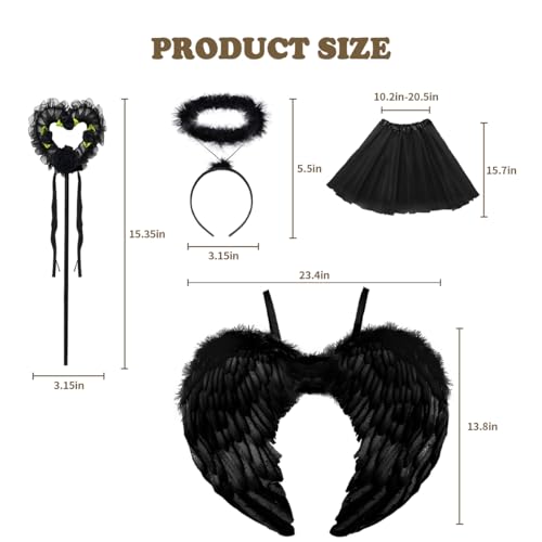 Accesorios de disfraz de ángel para mujer miniatura 2