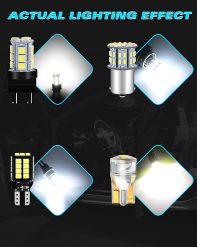 Kit de 16 luces LED interiores para Ford F150 12V blancas miniatura 3