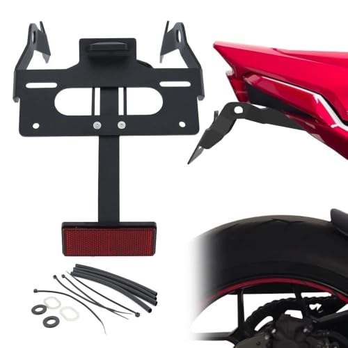 Support plaque d'immatriculation arrière moto robuste anti vibration CB650R - 2