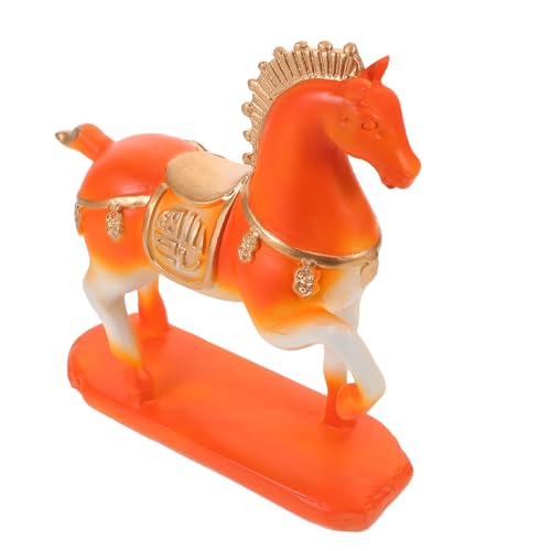 Veemoon Estatua de Degradado Estatua del Año del Caballo Figura de Caballo para Escritorio Figura de Animal del Zodíaco