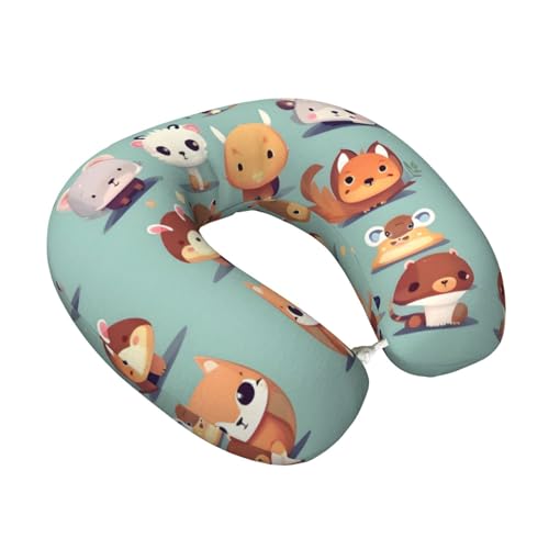 Almohada de viaje espuma viscoelástica 30 cm x 25 cm miniatura 2