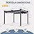 Polar Aurora 10'x12' Outdoor Pergola with Retractable Canopy, Patio Metal Heavy-Duty Gazebo Shelter for Backyard, Deck, Garden