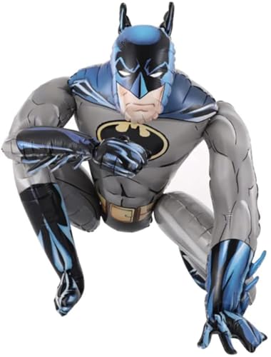 Balões de Batman decoração de aniversário, balões de papel de alumínio decorações de festa de super-herói Avengers Marvel para festa de aniversário de crianças festa temática 55 cm x 63 cm