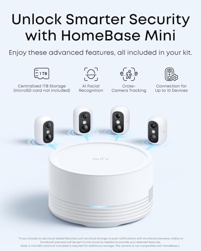 Image of eufy Security eufyCam C35 4-Cam Kit, Wireless Indoor /Outdoor Camera, Magnetic Mount, Color Night Vision, Local Storage, No Monthly Fee, IP67, Facial Recognition, Solar Panel Compatible, Build in 8GB