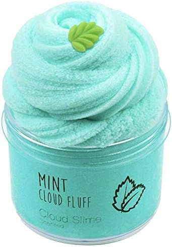 Consepcion Newest Mint Cloud Slime Cotton Slime,Super Soft and Non-Sticky Slime for Boy and Girl(8oz 200ML)