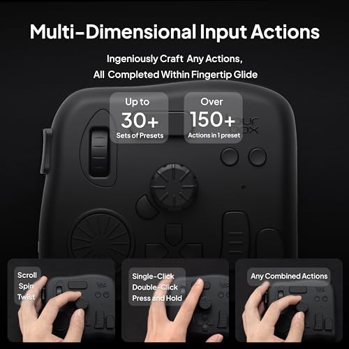 TourBox Elite - Bluetooth Video Editing Controller Color Grading Speed Editor, Intuitive Control, Professional Digital Creator Console for DaVinci, Premiere, Final Cut Pro and More, Mac/PC (Black Set)