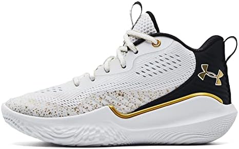 Under Armour Women's Flow Breakthru 2 Basketball Shoe, White/Black, 9 US