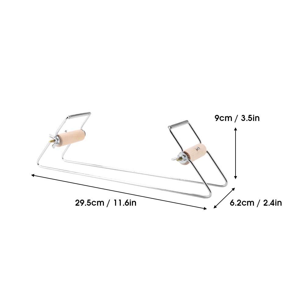 Telaio per perline, telaio fai-da-te per maglieria in metallo fatto a mano per tessitura fai da te Kit telaio per perline per principianti Realizza collane, bracciali, gioielli con perline (Argento)