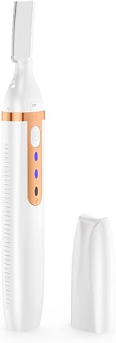 Recortadora de cejas y removedor de vello facial, depiladora eléctrica recargable para mujer, afeitadora eléctrica para melocotón, barbilla,
