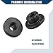 Hihaha No.25336-F2000 Radiator Lower Insulator Mount Bushing for Hyundai Elantra 2017-2020/Inner Radiator Lower Insulator Moun/Durable Rubber / 2Pcs Black