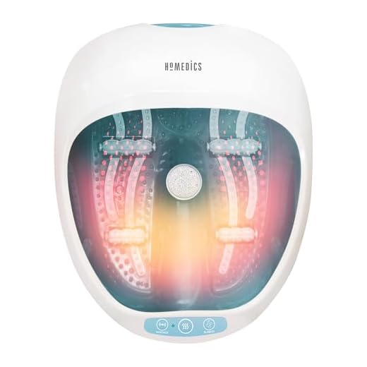 Homedics Bañera Spa masajeador para Pies 4 en 1, Hidromasaje para pies, Terapia Magnética, Vibración y Calor, Accesorios pedicura