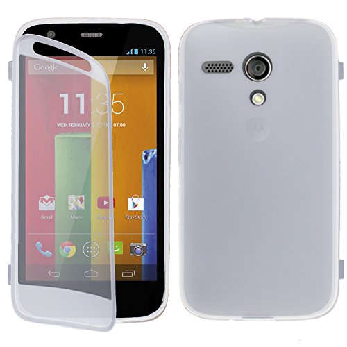 ebestStar - Coque Compatible avec Motorola Moto G, XT1032 Etui Housse Silicone Gel Portefeuille, Transparent [Appareil: 129.9 x 65.9 x 11.6mm, 4.5'']