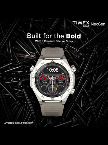 Image of TIMEX Smart NexGen 1.43 inch(3.6cm) AMOLED Display with Functional Crown and BT Calling Smartwatch for Unisex - TWTXW703T