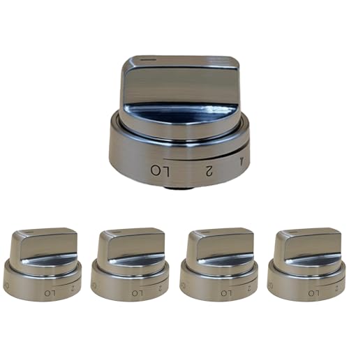 Exactfito 5Pcs AEZ73453509 Stove Knob Compatible with LG LRG3091ST LRG3093ST LDG3036ST Replaces AEZ72909008 AP5669773 PS7321756 etc