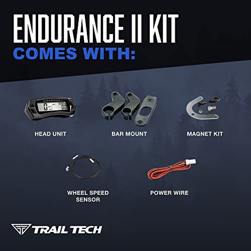 Trail Tech 202-118 Endurance II Digital Gauge Speedometer Kit - Thumbnail 4