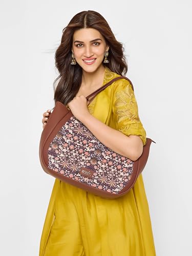 ZOUK Luna handbag in jute and vegan leather