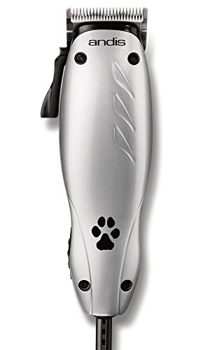 Andis EasyClip Multi-Style 10-Piece Adjustable Blade Clipper Kit, Pet Grooming, MC-3 Silver