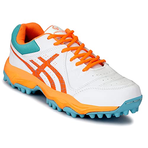 PRO KVH Men's Rubber Spike Cricket Shoes Unisex Cricket Shoes | Mid-Foot Support Heel Synthetic Limited Edition Elite Performance