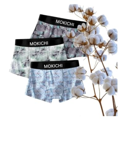 Image of Men's Printed Boxer Briefs Pack of 3 | Soft Stretch Trunks Underwear for Men | Breathable, Comfortable,