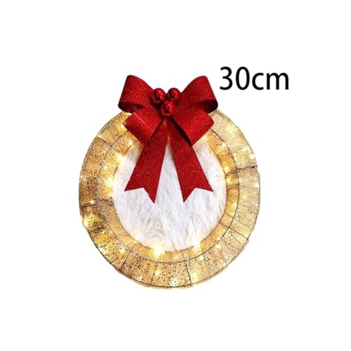 Décorations extérieures de Noël guirlande et couronne suspendue 2PC - 3