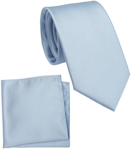 Image of Classic Tie and Pocket Square Set for Men, 3.2-Inch Standard Width
