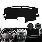 x xotic tech Center Console Dashboard Mat Pre-Cut Non-Slip Sunshield Sun Glare Protector Dash Carpet Pad Black Cover Compatible with Nissan Altima Sedan Coupe 2007-2012