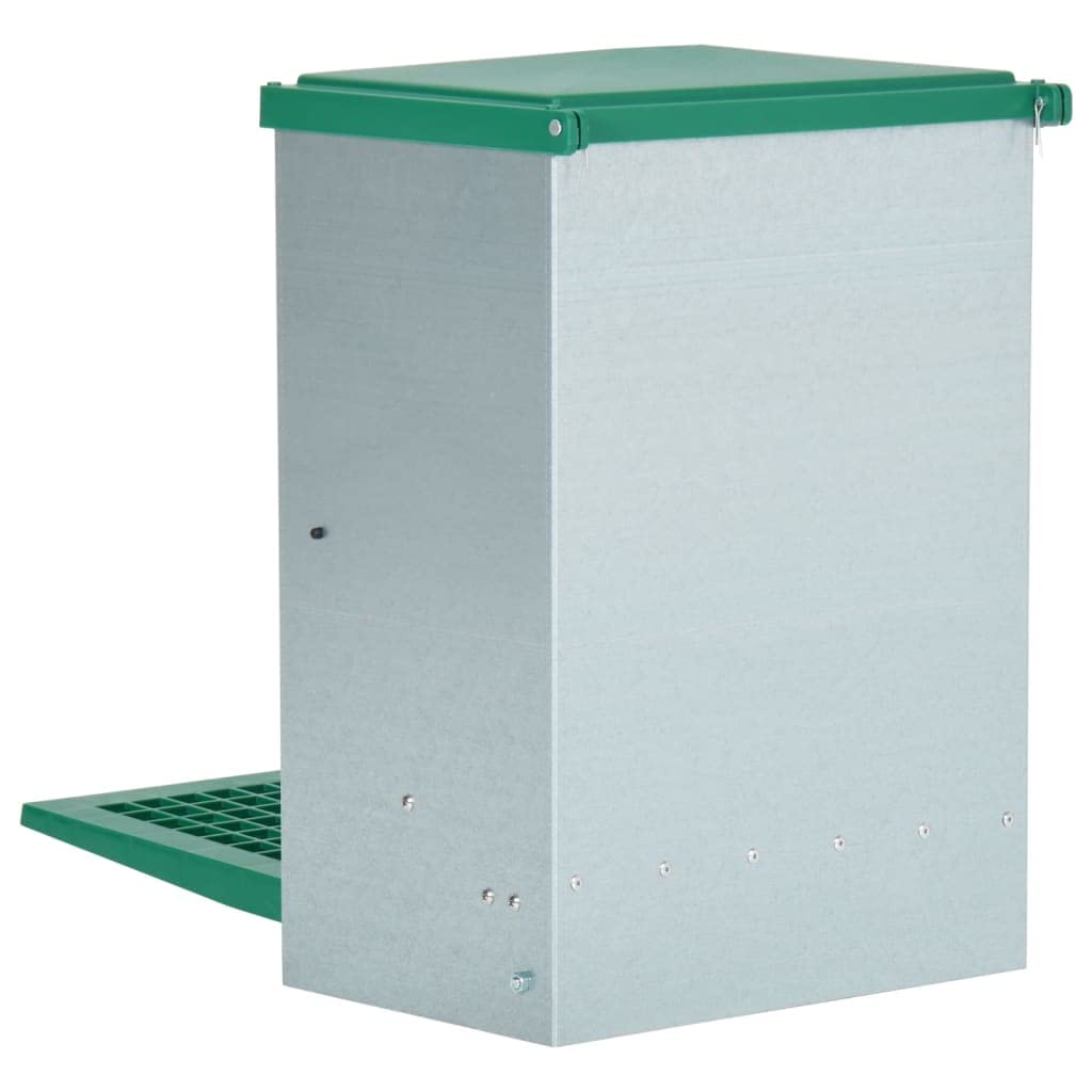 INLIFE Feedomatic 171446 - Comedero automático para aves de corral con pedal (12 kg, 7,35 kg)