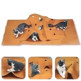 Cat Activity Play Pad, Cat Activity Mat, Fun Interactive Pet Rug, 120x90cm, Space-Saving Design, Encourages Play, Easy to Clean, for Cats & Kittens(1 ser)