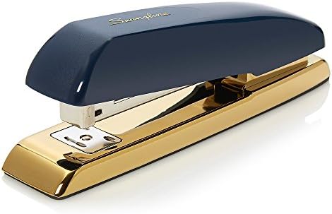 Swingline 3 Hole Punch, Adjustable Two-Three Hole Puncher, 10 Sheets, Precision Pro, Black/Gold (A7074086)