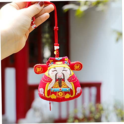 Collar Feng Shui Estilo Chino Bolsa Roja miniatura 4
