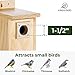 Kingsyard Blue Bird House for Outdoors - Classic Wooden Bluebird House with Predator Guard for Bluebirds Titmice Chickadees Nesting Birds, Wood