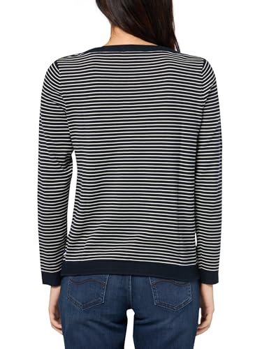 Image of Nautica Women's Mariner Stripe Pullover Boatneck Long Sleeve