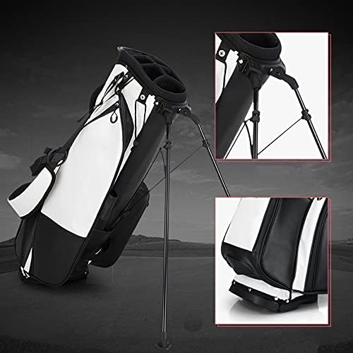 Golf Bag Full Waterproof Stand Bag Men's and Women's Lightweight Full Set of Clubs Black (Gray)
