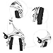 Tbest Brake, Universal Metal C Caliper Brake Accessory for Road Fixed Gear(Silver Front Clip) and Spare Supplies C Brake