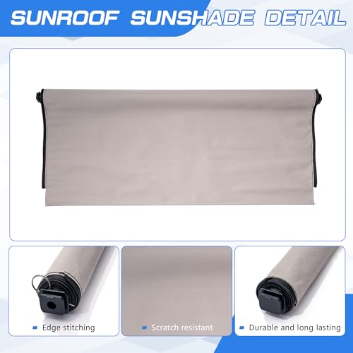 Image of Sunshade Cover Sunroof Compatible with Infiniti | QX30 Q30 2016-2019,Replace # 912501A69A (Beige)