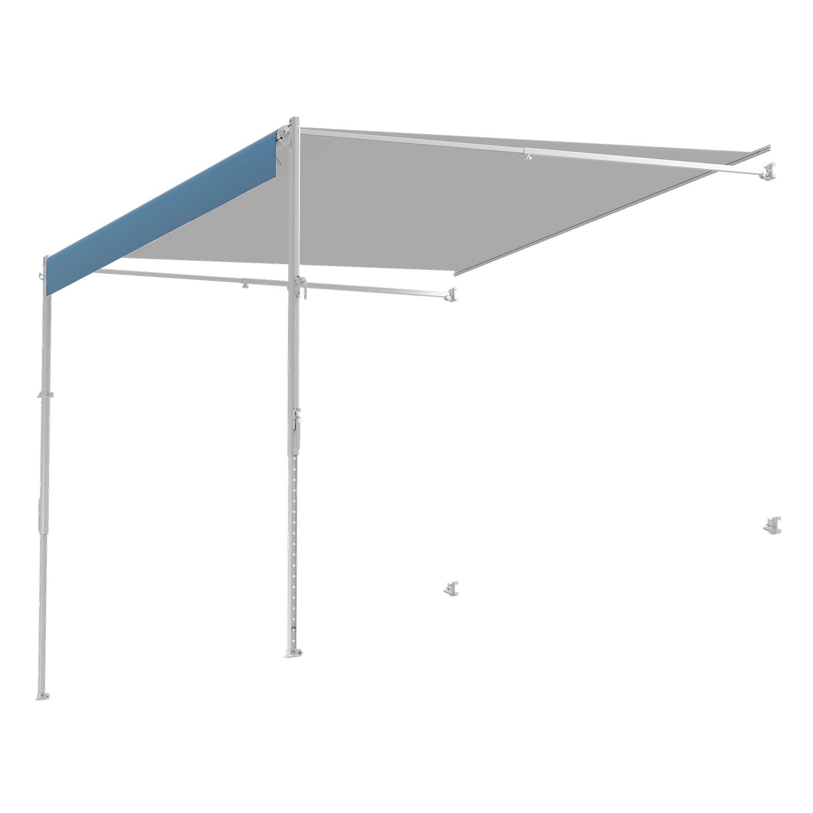 VEVOR Auvent Voiture Camping-Car Caravane Latéral 518 cm, Pare-Soleil Imperméable, Rétractable et Modulaire, en Vinyle avec Cadre en Alliage d'Aluminium, Réglage Manuel, Bleu Dégradé, pour Voiture