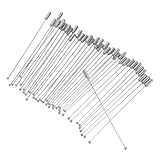 PartyKindom 40 piezas Alfileres de Seguridad de Cobre Pulido Broches de Ropa DIY Accesorios para Mujer y Hombre Material Seguro y Resistente